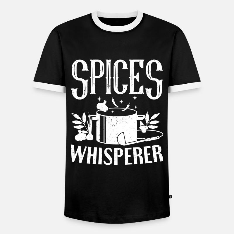 Kitchen Spices Whisperer Cook Chef - Männer Kontrast-T-Shirt - Schwarz/Weiß