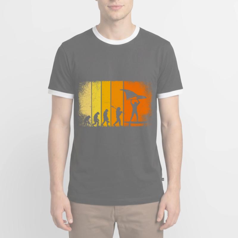 Wing Surfer Wing Foiler Evolution Wing Foil Männer Kontrast-T-Shirt