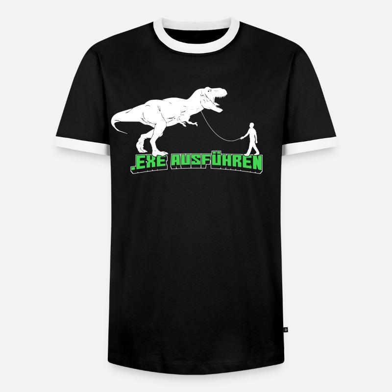 Informatiker Informatik Programmierer Humor - Männer Kontrast-T-Shirt - Schwarz/Weiß