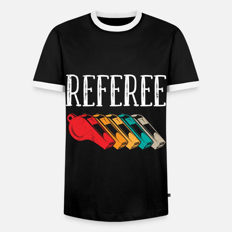 Referee Evolution Schiri - Men's Ringer Shirt - black/white