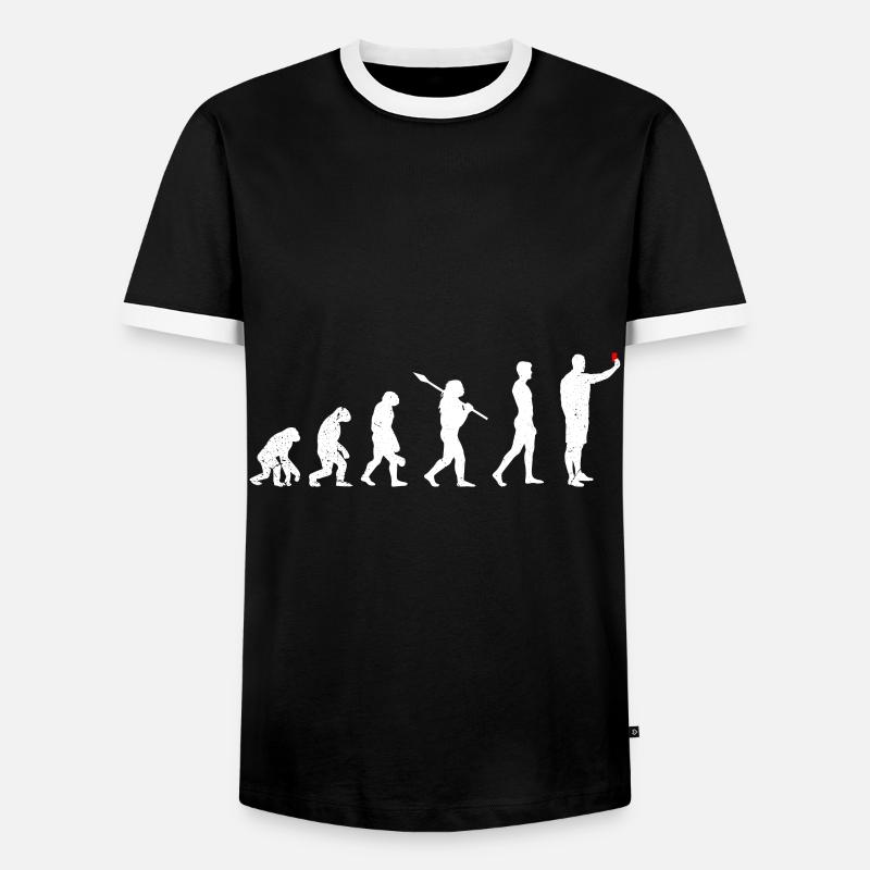 Referee Evolution - Men's Ringer Shirt - black/white