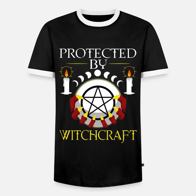 Protected By Witchcraft - Men's Ringer Shirt - black/white