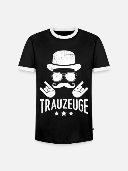 Trauzeuge Mann Hochzeit - Männer Kontrast-T-Shirt - Schwarz/Weiß