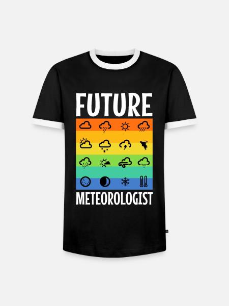 Future Meteorologist - Männer Kontrast-T-Shirt - Schwarz/Weiß