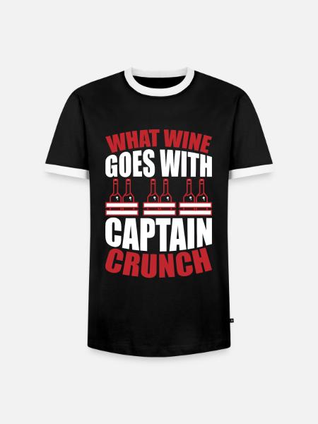 Welcher Wein - Männer Kontrast-T-Shirt - Schwarz/Weiß