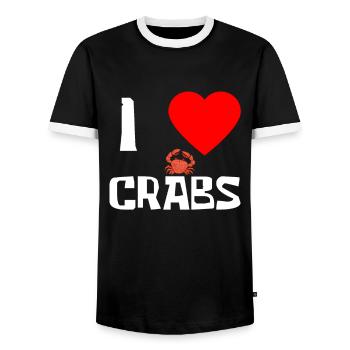 Krebs Geschenk Schrimp Krabbe Hummer Skorpion - Männer Kontrast-T-Shirt - Schwarz/Weiß - Vorne - AI Model Female 172 light (172cm) & AI Model Male 178 light (178cm)