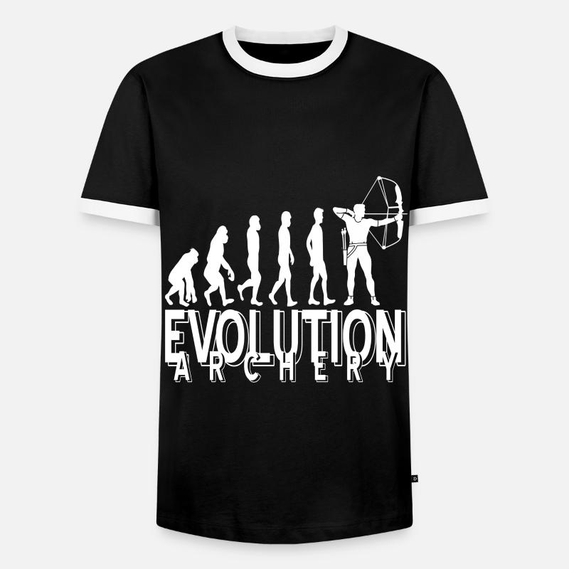 Evolution Archer - Men's Ringer Shirt - black/white