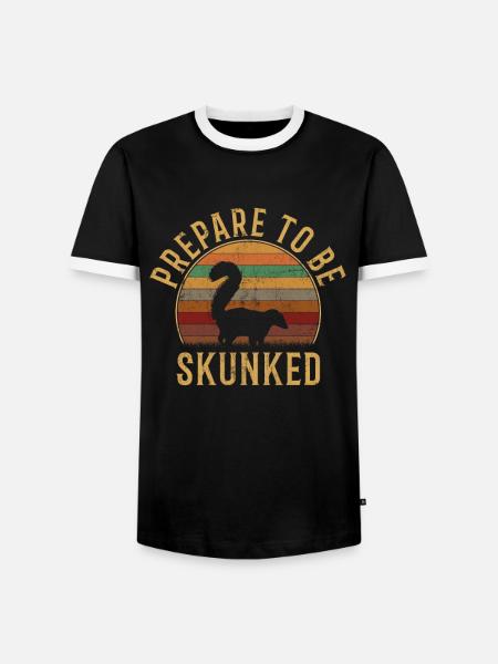 Prepare To Be Skunked, cribbage - Männer Kontrast-T-Shirt - Schwarz/Weiß