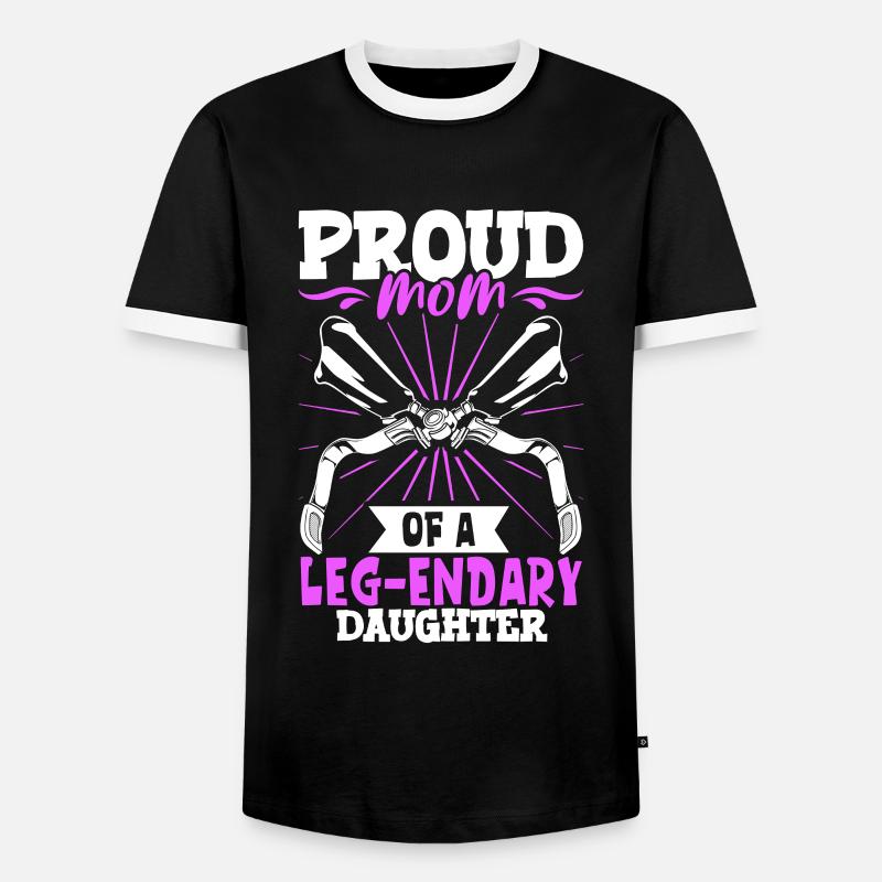 Stolze Mutter - Beinprothese - Männer Kontrast-T-Shirt - Schwarz/Weiß