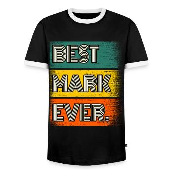 Mark Name Geschenk Spruch Lustig - Männer Kontrast-T-Shirt - Schwarz/Weiß - Vorne - AI Model Female 172 light (172cm) & AI Model Male 178 light (178cm)