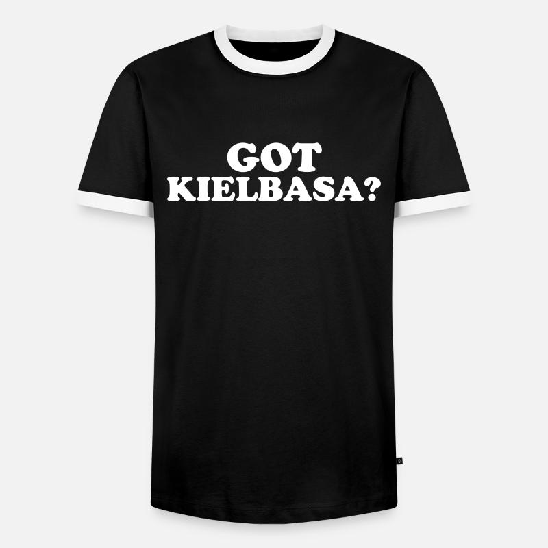 Got Kielbasa - Men's Ringer Shirt - black/white