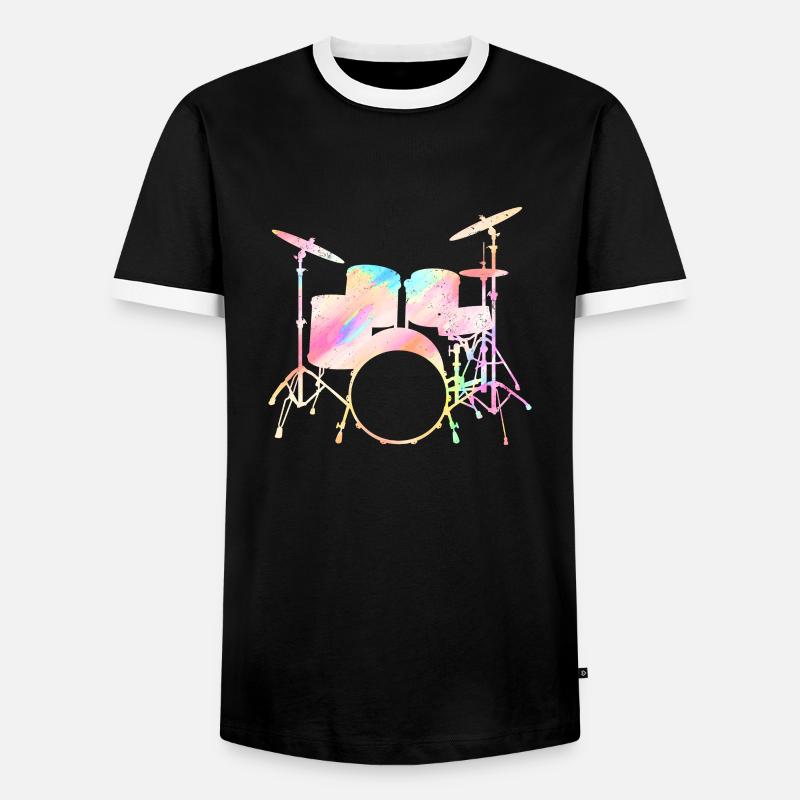 Drummers Drummers Drummers Drummers - Men's Ringer Shirt - black/white