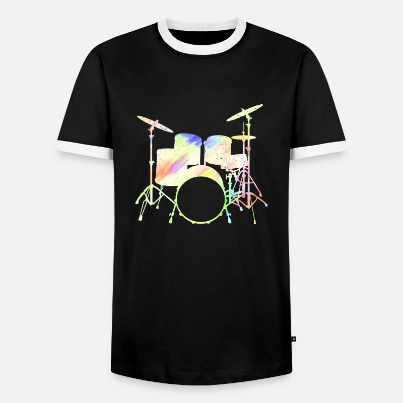 Drummers Drummers Drummers Drummers - Men's Ringer Shirt - black/white