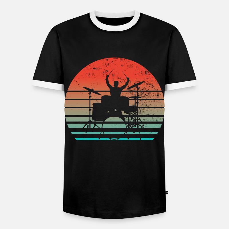 Drummers Drummers Drummers Drummers - Men's Ringer Shirt - black/white