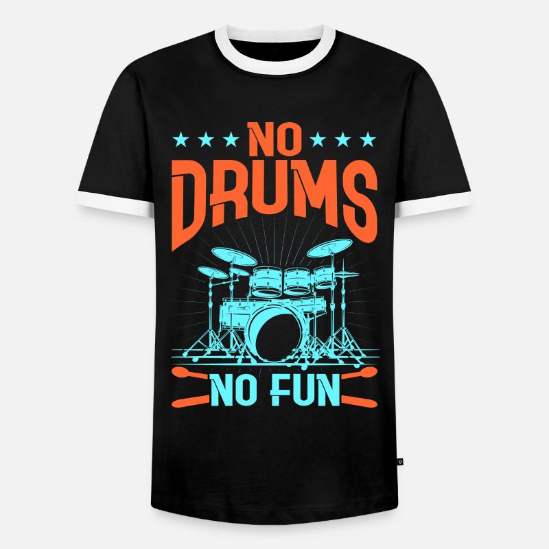 Drummers Drummers Drummers Drummers - Men's Ringer Shirt - black/white