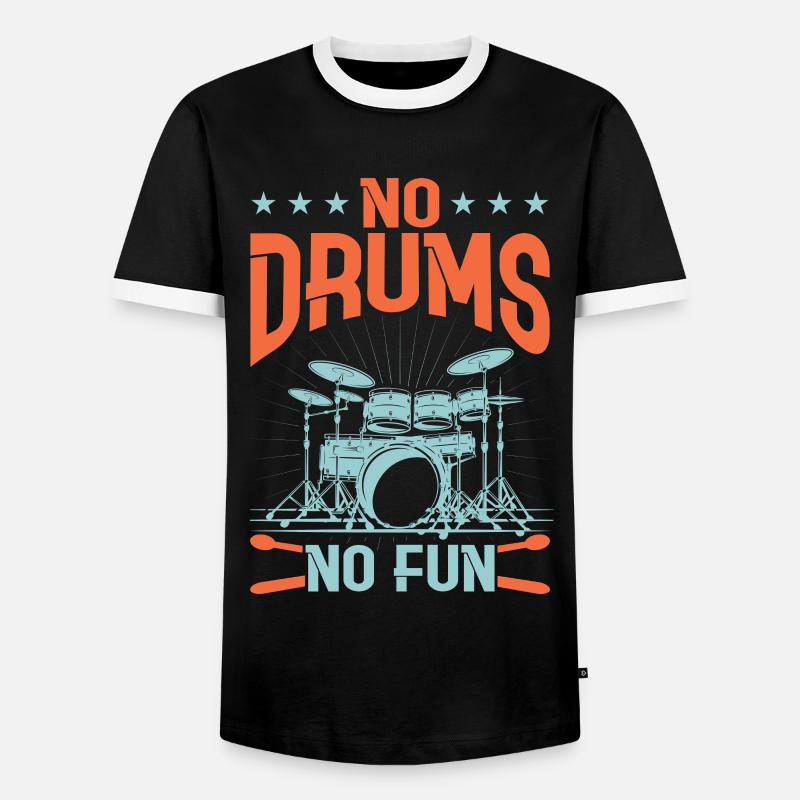 Drummers Drummers Drummers Drummers - Men's Ringer Shirt - black/white