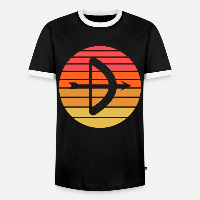 Archery Gift Saying Archery - Men's Ringer Shirt - black/white