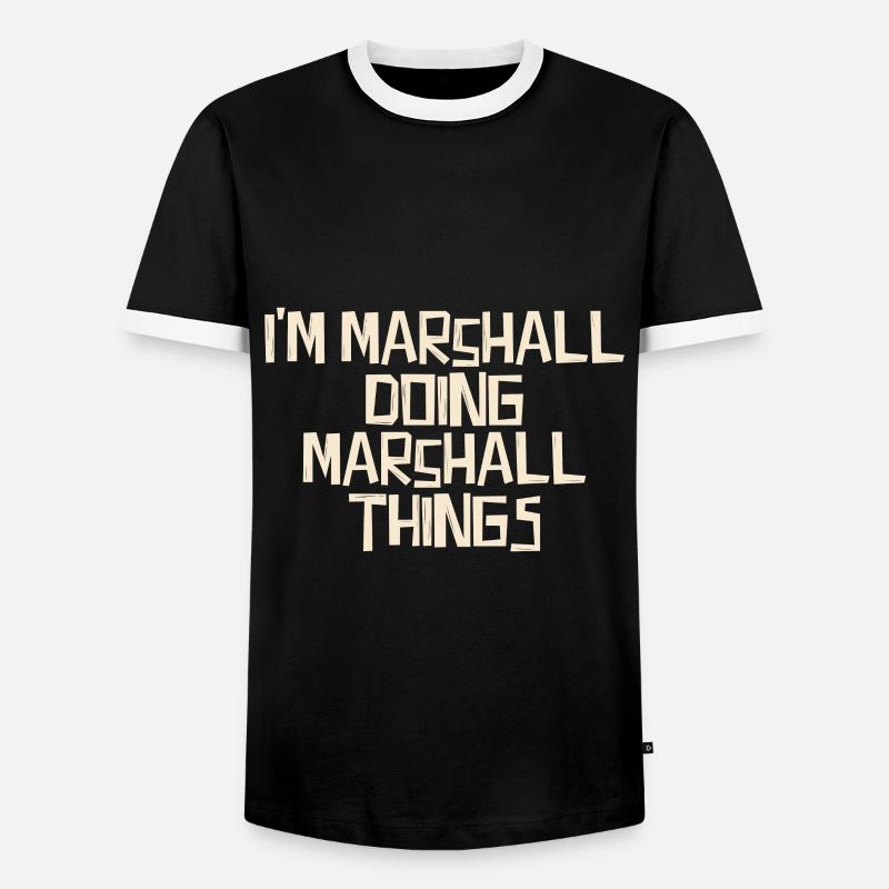 I'm Marshall doing Marshall things - Männer Kontrast-T-Shirt - Schwarz/Weiß