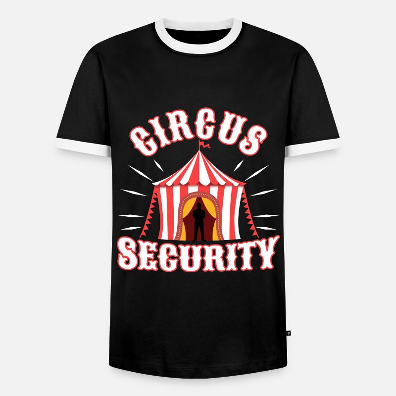 Circus security - Männer Kontrast-T-Shirt - Schwarz/Weiß
