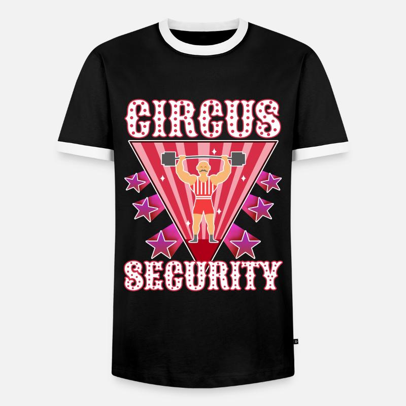 Circus security - Männer Kontrast-T-Shirt - Schwarz/Weiß