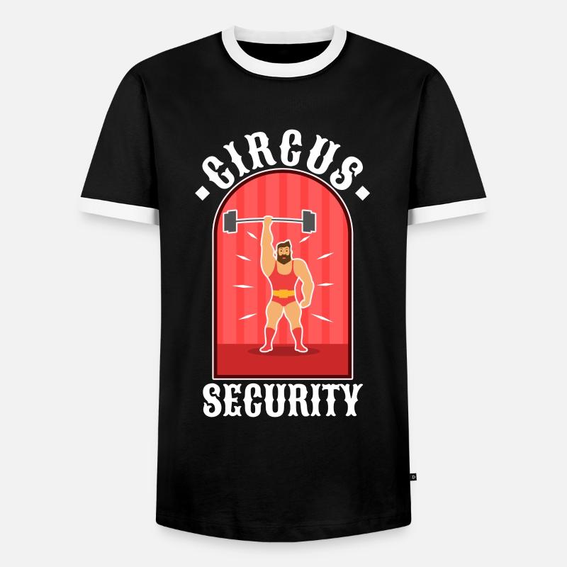Circus security - Men's Ringer Shirt - black/white