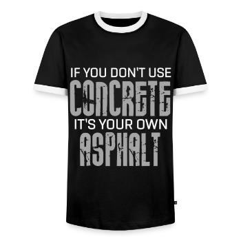 Nana des Geburtstagskindes Bauarbeiters Bdayt - Männer Kontrast-T-Shirt - Schwarz/Weiß - Vorne - AI Model Female 172 light (172cm) & AI Model Male 178 light (178cm)