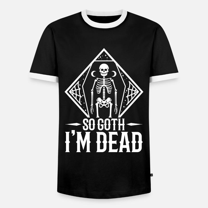 So Goth I'm Dead - Men's Ringer Shirt - black/white