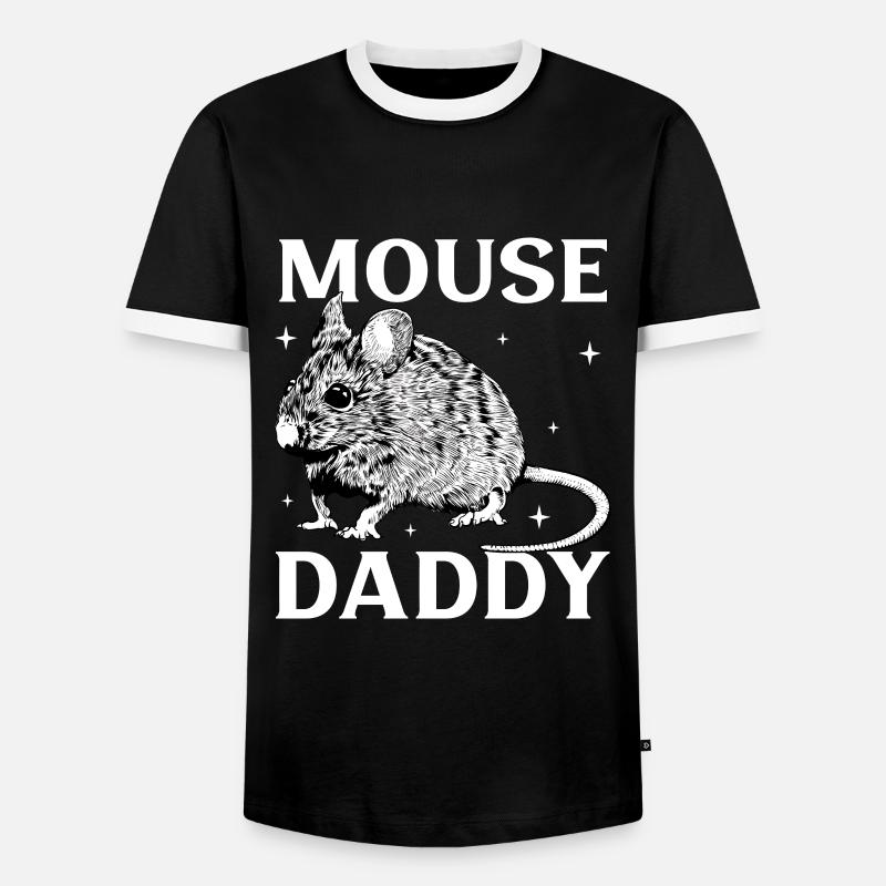 Mouse Owner - Mice Daddy - Men's Ringer Shirt - black/white