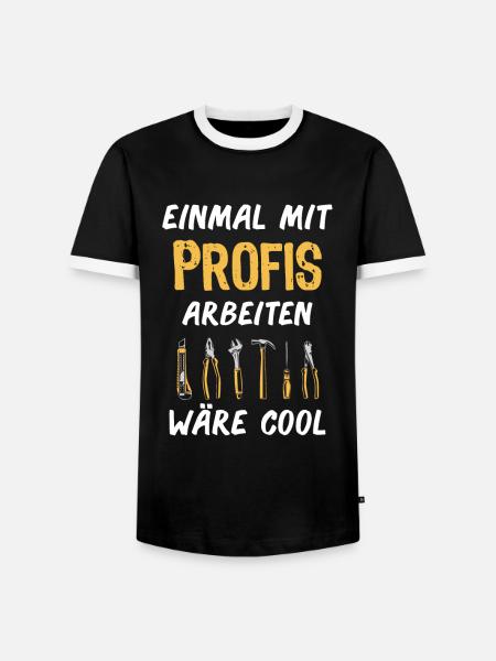 Profis Handwerker Arbeitskollegen - Männer Kontrast-T-Shirt - Schwarz/Weiß
