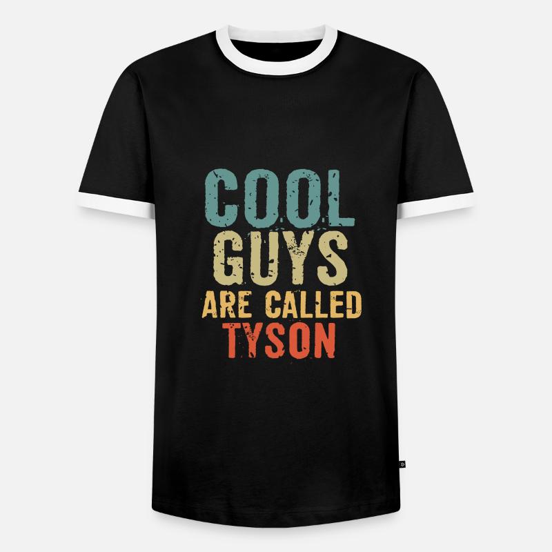 Cool guys are called tyson - Männer Kontrast-T-Shirt - Schwarz/Weiß