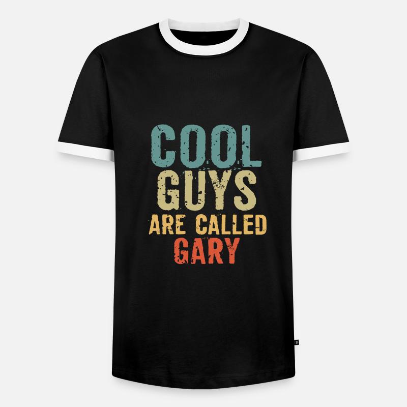 Cool guys are called gary - Men's Ringer Shirt - black/white