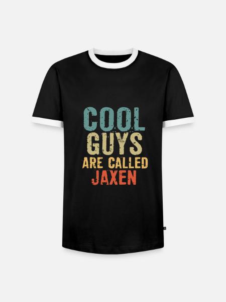 Cool guys are called Jaxen - Männer Kontrast-T-Shirt - Schwarz/Weiß