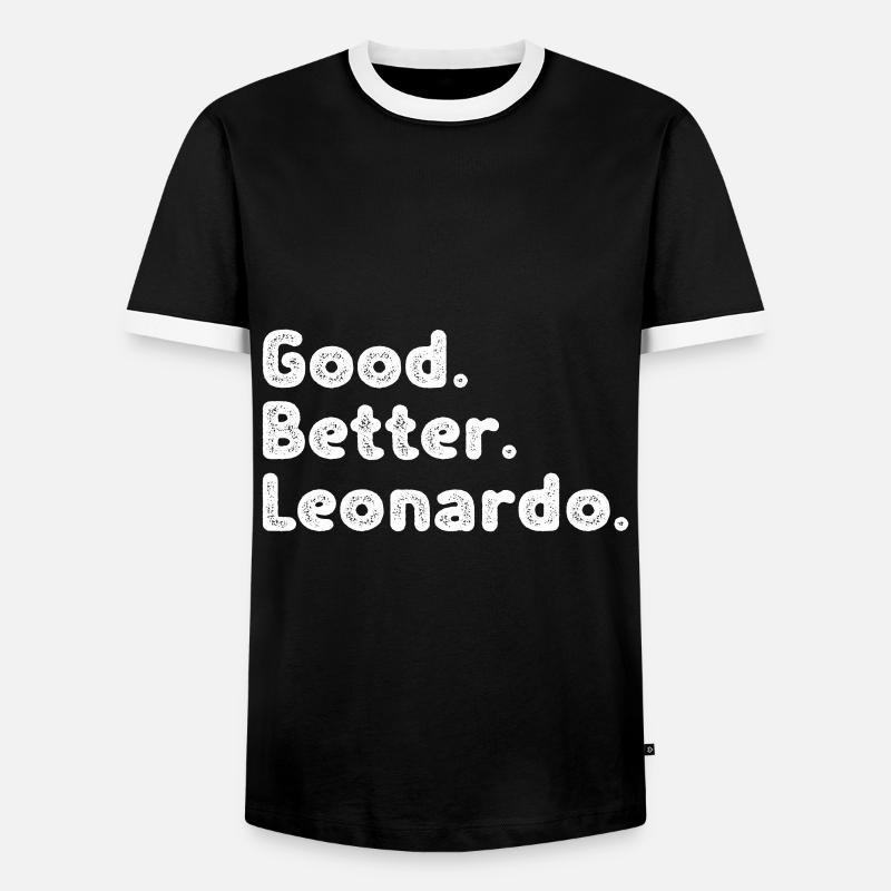 Good better Leonardo - Men's Ringer Shirt - black/white