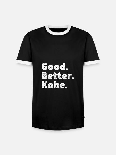 Good better Kobe - Männer Kontrast-T-Shirt - Schwarz/Weiß