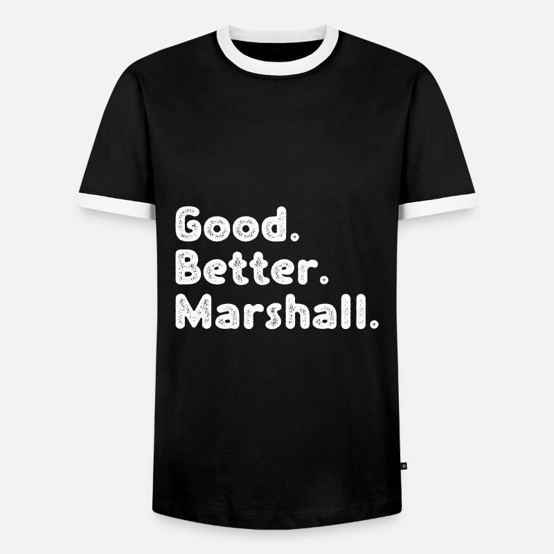 Good better Marshall - Männer Kontrast-T-Shirt - Schwarz/Weiß