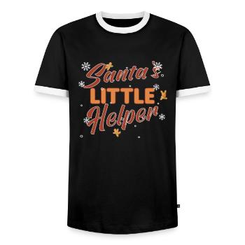 Christmas Baking Cookies Cookie Cookie Merry - Men's Ringer Shirt - black/white - Front - AI Model Female 172 light (172cm) & AI Model Male 178 light (178cm)