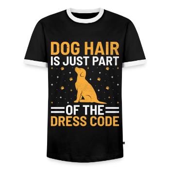 Pet Sitter Pet Sitting Dog and Cat Sitters Dog Wal - Men's Ringer Shirt - black/white - Front - AI Model Female 172 light (172cm) & AI Model Male 178 light (178cm)