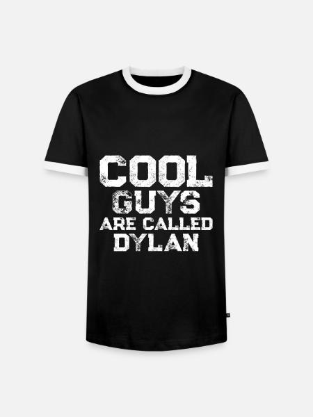 Cool guys are called Dylan - Männer Kontrast-T-Shirt - Schwarz/Weiß