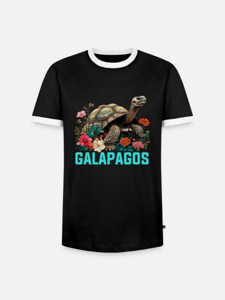 Galapagos Islands, ecuador Galapagos - Männer Kontrast-T-Shirt - Schwarz/Weiß