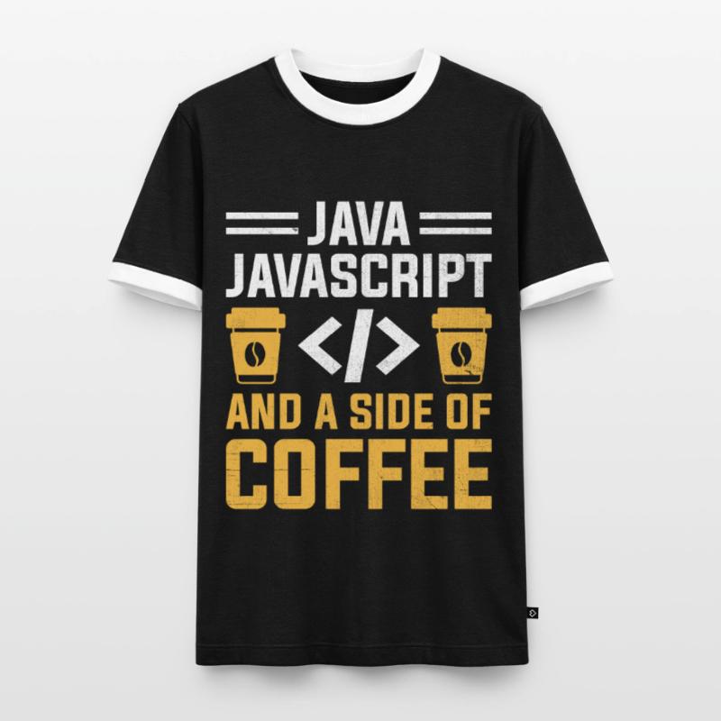 Café Codage Programmeur Codeur Développeur Nerd Coff T-shirt contrasté Homme