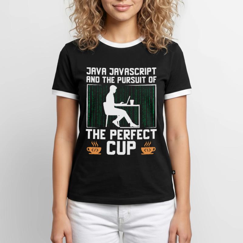 Coffee Coding Programmer Coder Developer Nerd Coff Men's Ringer Shirt