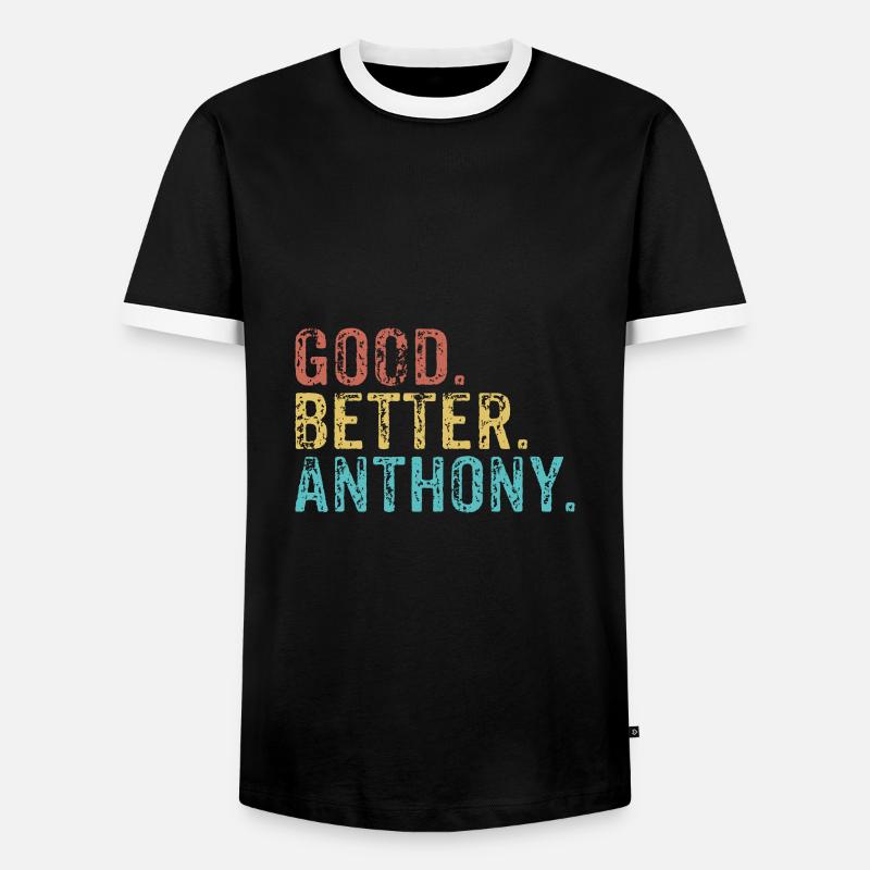 Good better Anthony - Men's Ringer Shirt - black/white