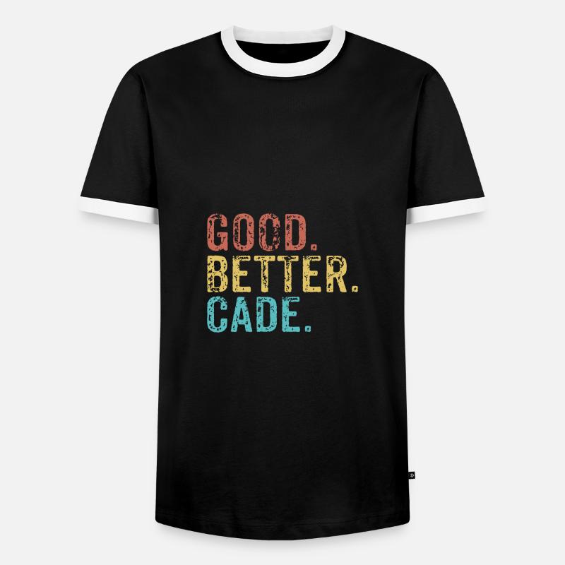 Cool guys are called cade - Männer Kontrast-T-Shirt - Schwarz/Weiß