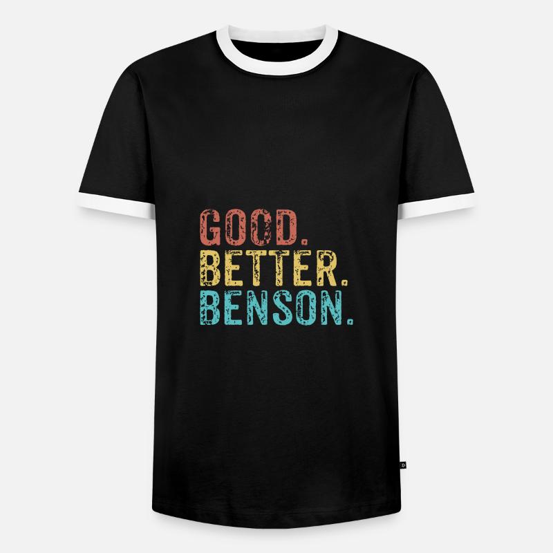 Good better Benson - Männer Kontrast-T-Shirt - Schwarz/Weiß