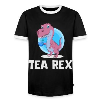 Science, Nerd, Physics, Student, Jokes, Geek - Men's Ringer Shirt - black/white - Front - AI Model Female 172 light (172cm) & AI Model Male 178 light (178cm)