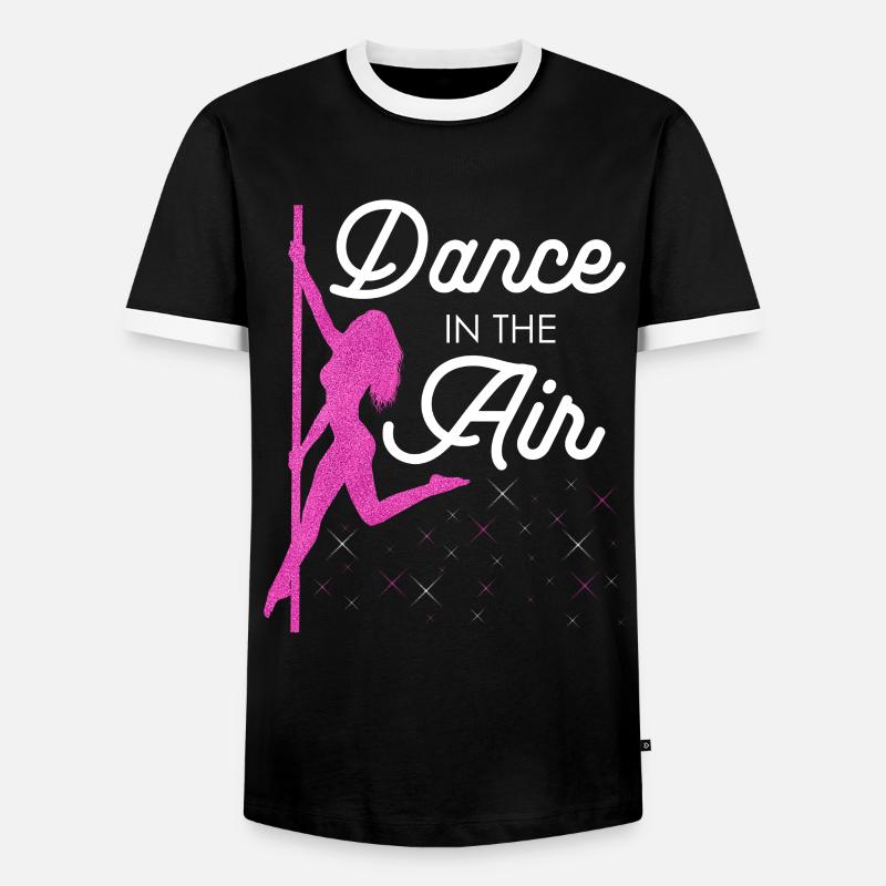 Pole Dance Dancer, Pole Dancing, Pole Dancing - Men's Ringer Shirt - black/white