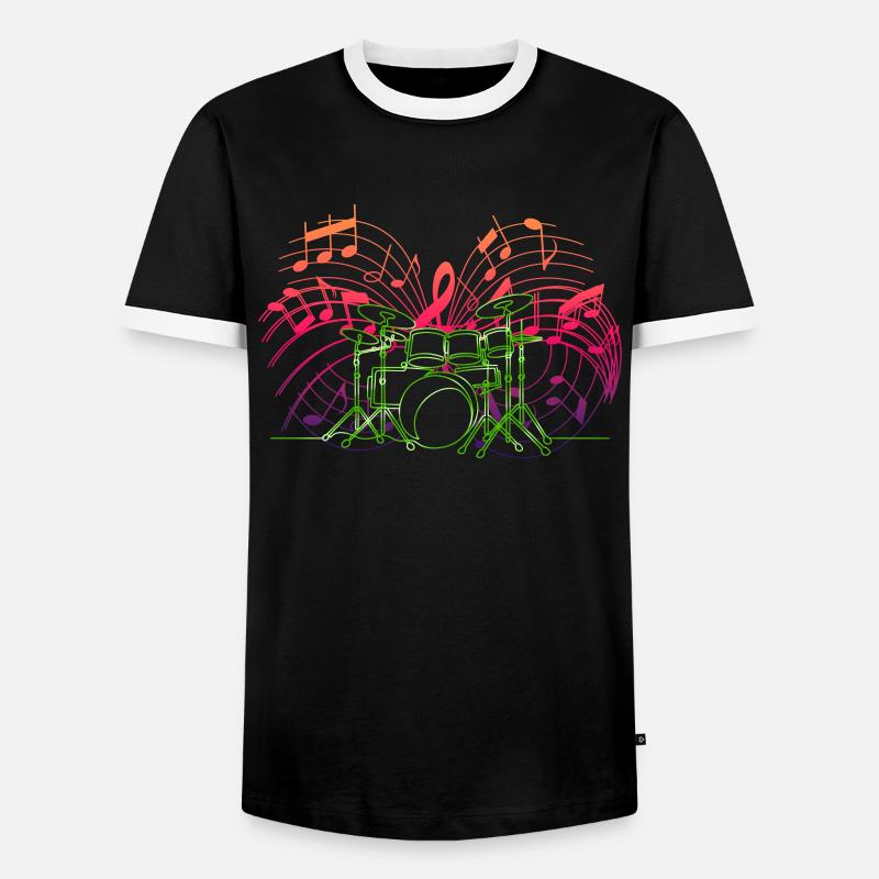 Drums Drummers Drummers - Men's Ringer Shirt - black/white
