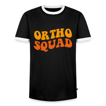 Ortho surgeon, Nurse Doctor assistant orthopedic - Männer Kontrast-T-Shirt - Schwarz/Weiß - Vorne - AI Model Female 172 light (172cm) & AI Model Male 178 light (178cm)