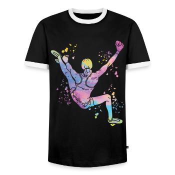Bloc Colorsplash Bloc de bloc - T-shirt contrasté Homme - noir/blanc - Devant - AI Model Female 172 light (172cm) & AI Model Male 178 light (178cm)