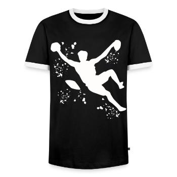 Bloc Colorsplash Bloc de bloc - T-shirt contrasté Homme - noir/blanc - Devant - AI Model Female 172 light (172cm) & AI Model Male 178 light (178cm)